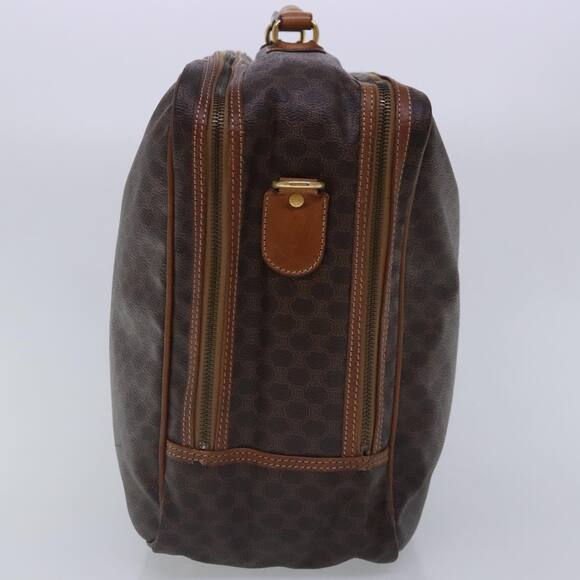 CELINE Macadam Canvas Hand Bag Pvc Leather Brown Gold - Picture 5 of 13